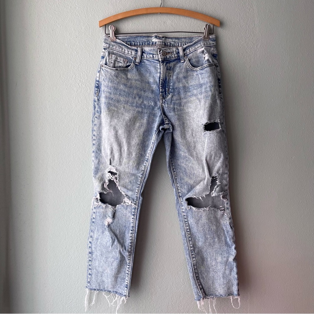 ♦️5/$15♦️ Old Navy | Torn Distressed Acid-Washed Boyfriend Mid-Rise Jeans